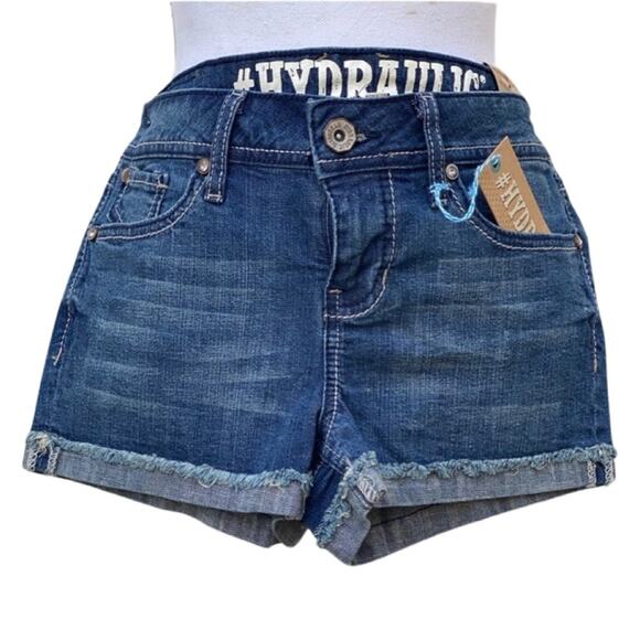 Hydraulic Pants - Hydraulic Embroidered 5 Pocket Jean Shorts…